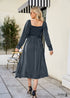 Vestido bohemio francés elegante e informal para primavera y verano de Olivia